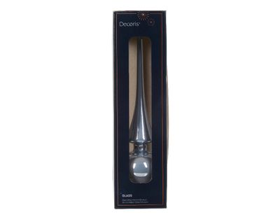 Piek glas d6h26 cm mist blauw I kerst - Decoris