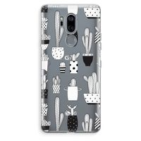Cactusmotief: LG G7 Thinq Transparant Hoesje