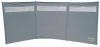 Eurotrail Windscreen 3 Vlaks Met Raam Windscherm Grijs 375 x 150 cm Eurotrail Windscreen 3 Vlaks Met Raam Windscherm Grijs 375 x 150 cm