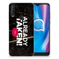 Alcatel 1S (2020) | Siliconen hoesje | met naam Already Taken Black