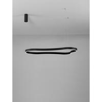 Lyora Natuurlijke vorm hanglampDussa zwart 120cm - 9345693