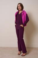 Flair LONG bonded trousers - blackberry - 13347