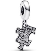 Pandora 792241C01 Hangbedel Sparkling Puzzle Piece zilver-zirconia - thumbnail