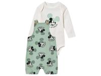 2-delige babyset met romper en body (Mickey groen/wit, 50/56)