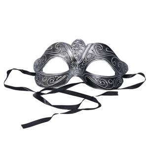 Venetiaans verkleed masker - zilver - kunststof - oogmasker - carnaval - volwassenen