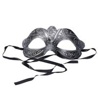 Venetiaans verkleed masker - zilver - kunststof - oogmasker - carnaval - volwassenen