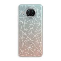 Geometrische lijnen wit: Xiaomi Mi 10T Lite 5G Transparant Hoesje