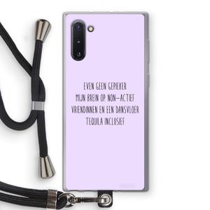 Tequila: Samsung Galaxy Note 10 Transparant Hoesje met koord