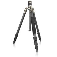 Mantona Titanium Carbon Stativ Tripod 3/8 inch Werkhoogte: 43 - 170 cm Donkergrijs Incl. tas, Kogelkop