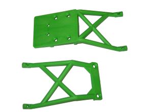 Traxxas - Skid plates, front & rear (green) (TRX-3623A)