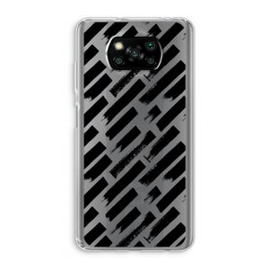 Zwarte vegen: Xiaomi Poco X3 Pro Transparant Hoesje