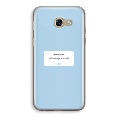 Reminder: Samsung Galaxy A5 (2017) Transparant Hoesje