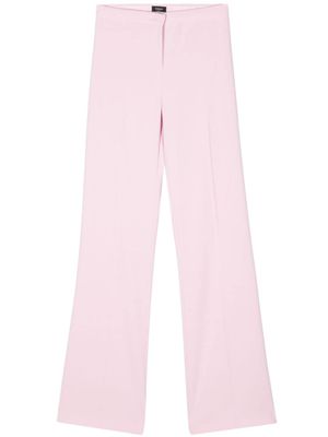 PINKO pantalon en crêpe à taille haute - Rose