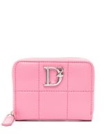 DSQUARED2 portefeuille matelassé à plaque logo - Rose