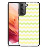 Samsung Galaxy S21 Back Case Waves Yellow