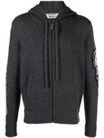 Zadig&Voltaire cardigan zippé Oliver à capuche - Gris