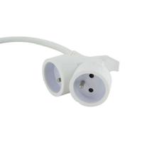 HO5VVF 3G1.5 5m Prolonger Dual Head White (FR) - thumbnail