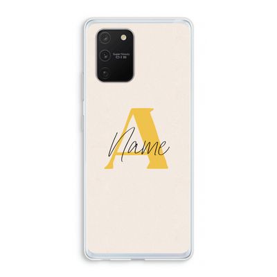 Amber Script: Samsung Galaxy S10 Lite Transparant Hoesje