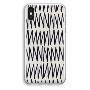 Marrakech Zigzag: iPhone X Transparant Hoesje