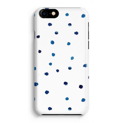 Blauwe stippen: iPhone 8 Volledig Geprint Hoesje