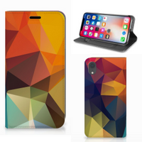 Apple iPhone Xr Stand Case Polygon Color