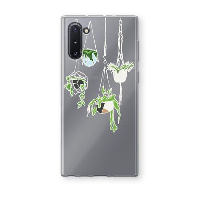 Hang In There: Samsung Galaxy Note 10 Transparant Hoesje
