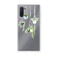 Hang In There: Samsung Galaxy Note 10 Transparant Hoesje
