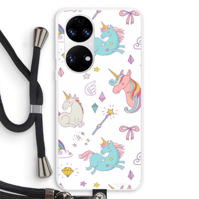 Fantasiewereld: Huawei P50 Transparant Hoesje met koord