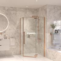 Vijfhoekige Douchecabine Sanivo Vigo 100x100x200 cm Geborsteld Brons