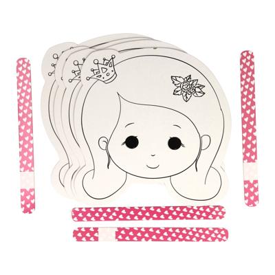 Wins Holland Kleur en maak je eigen maskers - prinses, 4st.