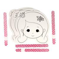 Wins Holland Kleur en maak je eigen maskers - prinses, 4st.