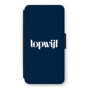 Topwijf Navy: iPhone 12 Pro Max Flip Hoesje