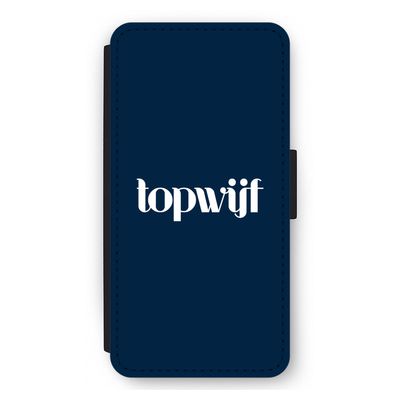 Topwijf Navy: iPhone 12 Pro Max Flip Hoesje
