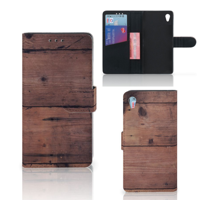 Sony Xperia Z3 | Book Style Case | Old Wood