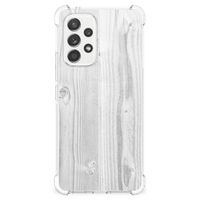 Samsung Galaxy A53 5G Stevig Telefoonhoesje White Wood - thumbnail