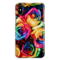 Neon bloemen: iPhone XS Max Volledig Geprint Hoesje