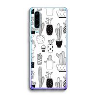 Cactusmotief: Huawei P30 Transparant Hoesje
