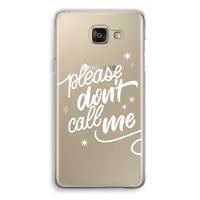 Don't call: Samsung Galaxy A5 (2016) Transparant Hoesje