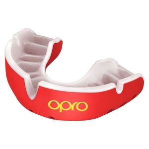 OPRO 790005 Gold Ultra Fit Mouthguard - Red/White - SR