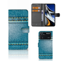 Xiaomi Poco X4 Pro 5G Wallet Case met Pasjes Jeans