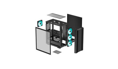 DeepCool CC560 V2 Midi Tower Zwart