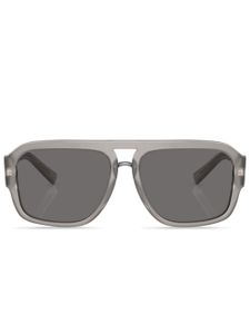 Dolce & Gabbana Eyewear lunettes de soleil teintées à monture ronde - Gris