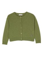 Bonpoint cardigan en cachemire à logo brodé - Vert - thumbnail