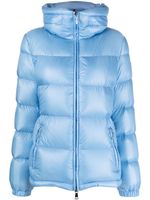 Moncler high-neck zip-up down jacket - Bleu - thumbnail