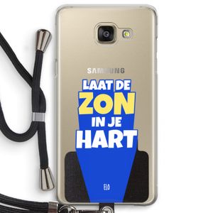 Laat de zon in je hart: Samsung Galaxy A5 (2016) Transparant Hoesje met koord