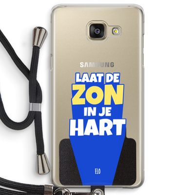 Laat de zon in je hart: Samsung Galaxy A5 (2016) Transparant Hoesje met koord