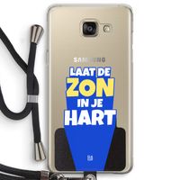 Laat de zon in je hart: Samsung Galaxy A5 (2016) Transparant Hoesje met koord