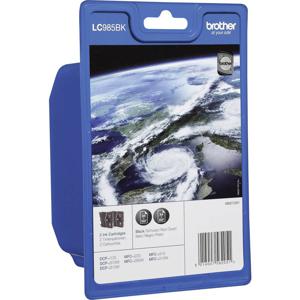 Brother Inktcartridge LC-985BK Origineel 2-pack Zwart LC985BKBP2DR