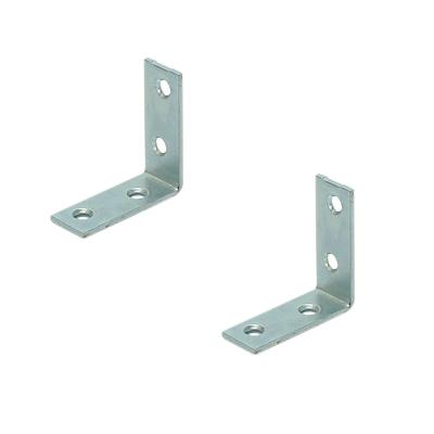 Stoelhoeken - 5x - staal - verzinkt - 55 x 55 mm - hoeksteunen - hoekverbinders
