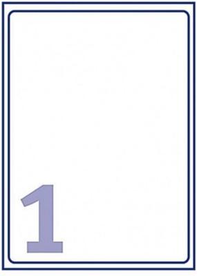 Huismerk A4 Stickervellen voor pakketten en brieven | 210 x 297 mm | Wit - 1 stuk